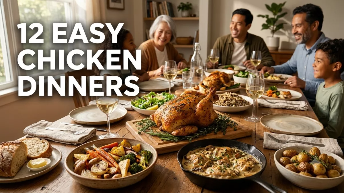12 Easy Chicken Dinner Ideas for the Whole Family