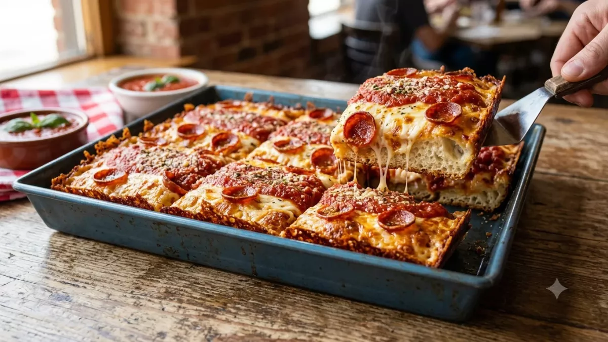 Detroit-Style Pizza Explained: The Secret Behind Its Crispy Cheese Edges