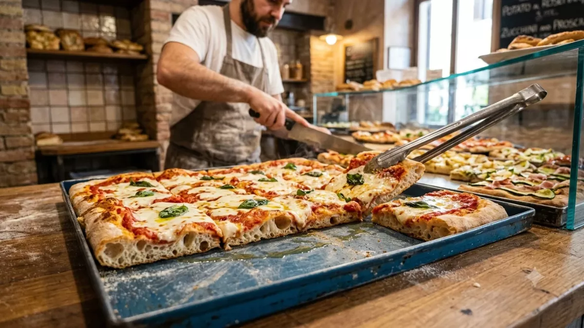 Pizza al Taglio: How Rome Turned Pizza Into a Slice-by-Weight Tradition